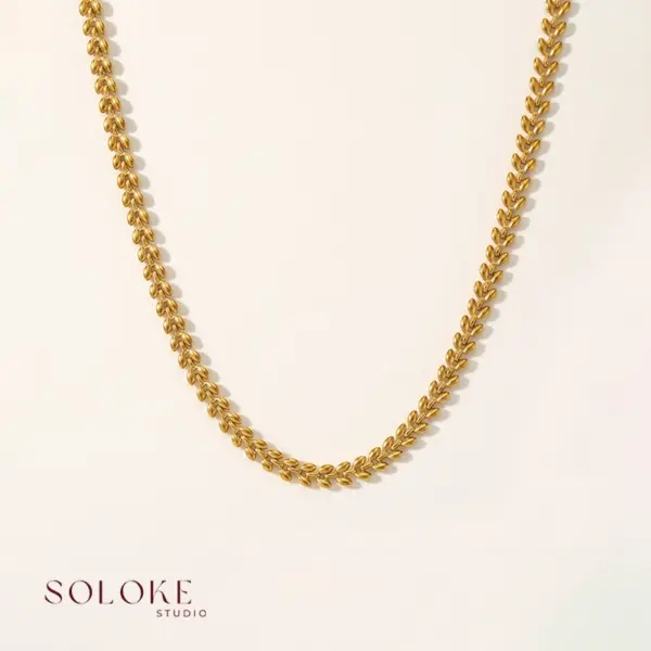 Solar Laurel Necklace