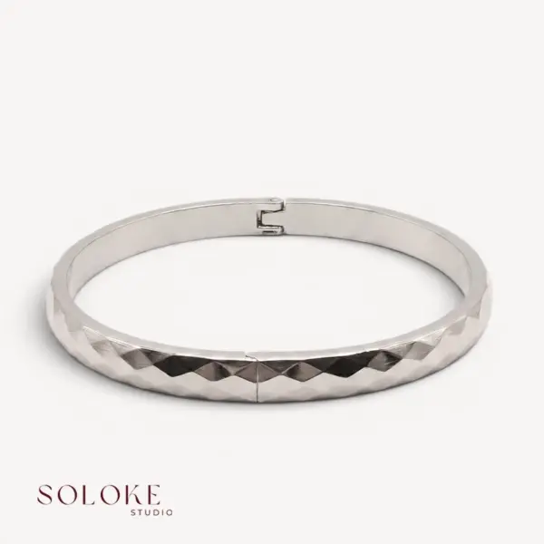 Aurore Silver Bangle
