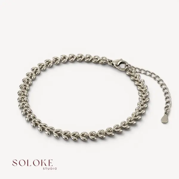 Silver Fern Bracelet