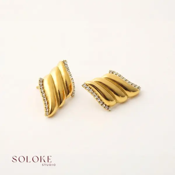 Gold Fin Earrings