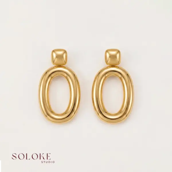 Sculpt Oval Earrings