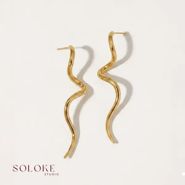 Fluid Wave Earrings