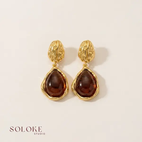 Amber Solstice Earrings