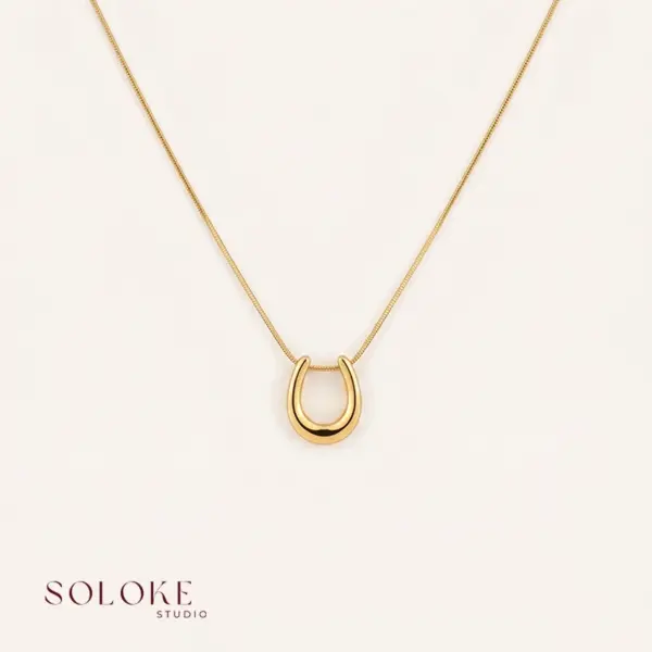 Golden U Necklace