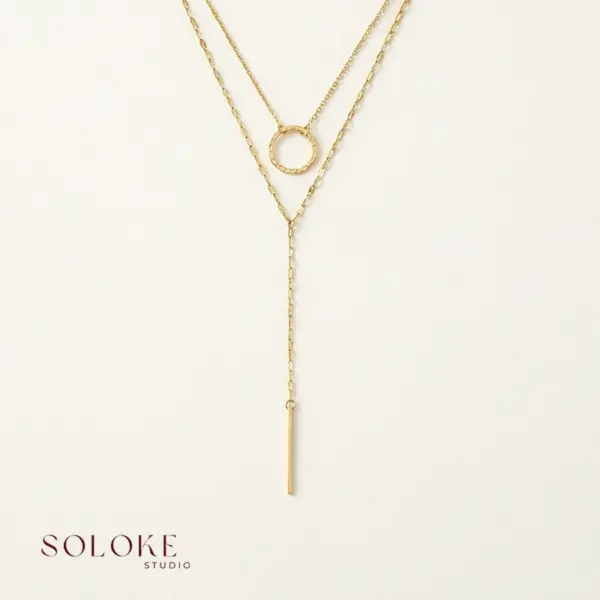 Aura Halo Golden Necklace