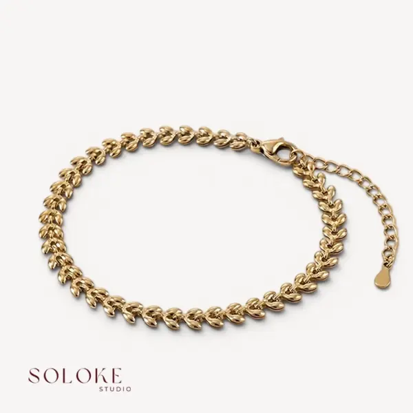 Golden Fern Bracelet