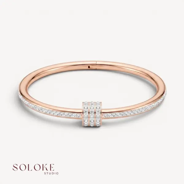 Helix Rose Gold Bangle